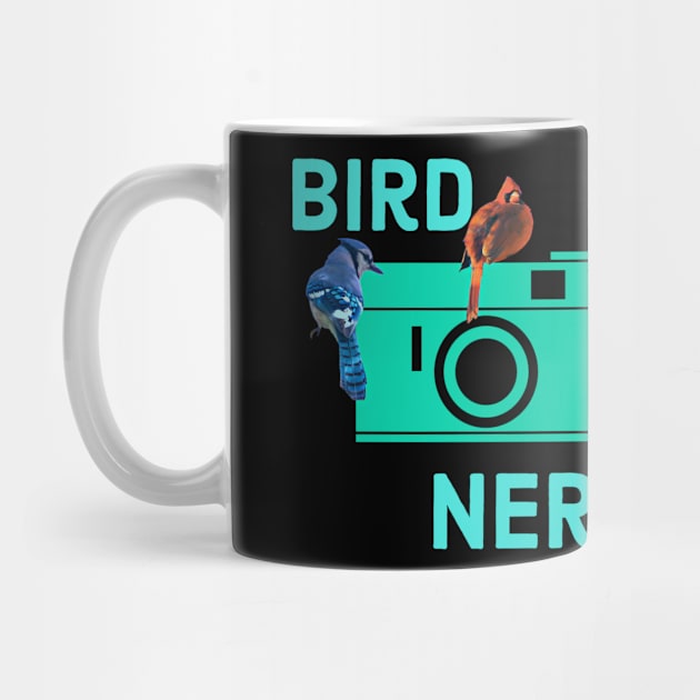 Birds On Camera Bird Nerd T-shirt by KathyG'sArt